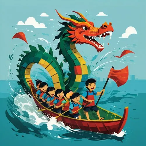 dragon boat,dragonboat,barongsai,dragonriders,sampan,boat rapids,shanghai disney,longship,dragon,qingdao,game illustration,swiftboat,dragonair,water boat,dragon bridge,guangzhao,raft,viking ship,pedal boats,dragons,Conceptual Art,Graffiti Art,Graffiti Art 04