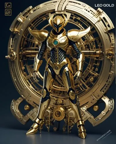 獅子座黃金聖鬥士，重型黃金金屬戰甲,黃金聖戰士030,cybergold,golcuk,gengold,goldar,gosei,goldtron,Conceptual Art,Sci-Fi,Sci-Fi 03