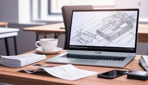 apple desk,revit,sketchup,graphics tablet,working space,vaio,ultrabook,3d rendering,wooden desk,desk,solidworks,ideapad,office desk,elphi,writing or drawing device,workstations,modern office,deskjet,writing desk,3d modeling,Illustration,Paper based,Paper Based 14