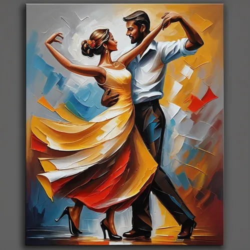 dancing couple,latin dance,argentinian tango,salsa dance,tango argentino,dance with canvases,dancesport,ballroom dance,folk-dance,square dance,valse music,dancers,tango,flamenco,waltz,oil painting on canvas,dance,country-western dance,love dance,art painting,Art,Artistic Painting,Artistic Painting 43