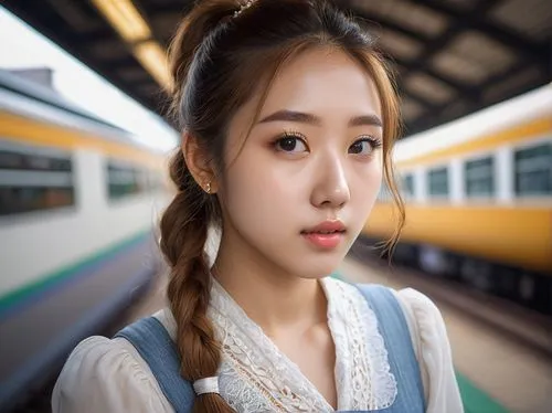 the girl at the station,tomomi,korea subway,ellin,south korea subway,jolin,Photography,General,Natural