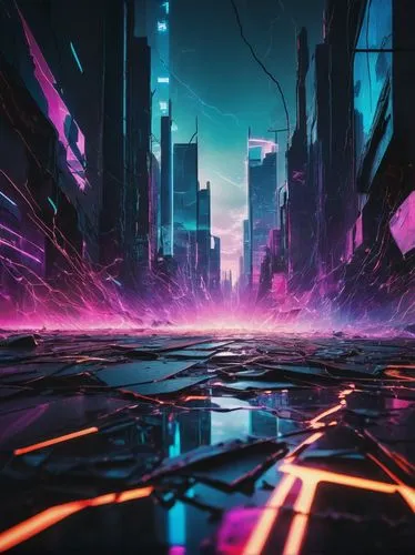 futuristic landscape,cyberpunk,vapor,ultraviolet,cyberspace,vast,futuristic,cityscape,cyber,metropolis,purpleabstract,virtual landscape,seismic,scifi,3d background,electric,matrix,colorful city,neon arrows,purple wallpaper,Photography,Documentary Photography,Documentary Photography 23