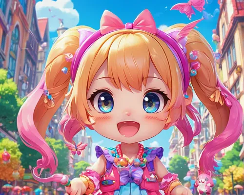 naginatajutsu,harajuku,nico,candy island girl,flower background,kawaii,pink bow,spring background,colorful background,japanese kawaii,japanese sakura background,honoka,birthday banner background,kawaii girl,colorful floral,floral background,nyan,colorful heart,chibi,bright flowers,Illustration,Japanese style,Japanese Style 02