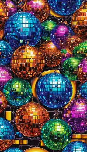 christmas balls background,prism ball,disco ball,disco,mirror ball,epcot ball,colorful foil background,easter background,christmas balls,colorful eggs,glass balls,diwali background,pinball,spheres,diwali wallpaper,dot background,colored eggs,ballroom,silver balls,nightclub,Illustration,Realistic Fantasy,Realistic Fantasy 38