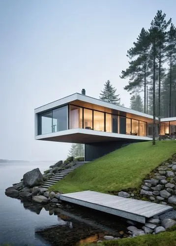 house by the water,house with lake,snohetta,dunes house,danish house,deckhouse,Photography,General,Natural