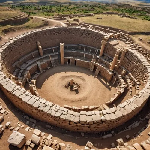 herodium,ancient theatre,dougga,coliseo,sepphoris,greek in a circle,mitla,huaca,amphitheatres,herodian,leptis,morgantina,hypocaust,kentauros,tulou,sanchi,amphitheatre,hohokam,roman theatre,bamaca,Photography,General,Realistic