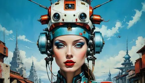 transistor,diving bell,cybernetics,streampunk,steampunk,sci fiction illustration,science fiction,surrealism,industrial robot,surrealistic,robots,autome,robotic,cyberspace,science-fiction,biomechanical,robot eye,cyberpunk,aquanaut,airship,Illustration,Realistic Fantasy,Realistic Fantasy 10