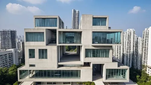 chengyi,cube house,taikoo,modern architecture,khar,cubic house,Photography,General,Realistic