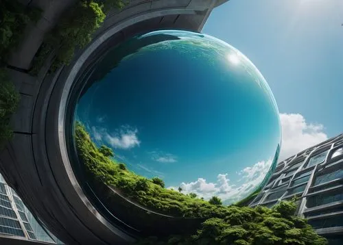 terraformed,futuristic landscape,glass sphere,primosphere,technosphere,arcology,biosphere,ringworld,terraforming,futuristic architecture,cosmosphere,sky space concept,biospheres,ecotopia,ecosphere,porthole,exosphere,wormhole,sphere,worldspace,Photography,General,Fantasy