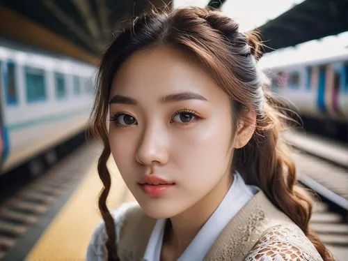 the girl at the station,uee,korea subway,south korea subway,kikkawa,yenny,Photography,General,Natural