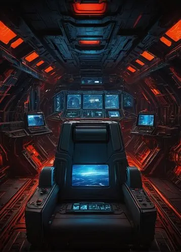 spaceship interior,ufo interior,nostromo,cockpit,spaceship space,compartment,the interior of the cockpit,sulaco,spaceship,interceptor,scifi,the vehicle interior,orbiter,sci - fi,cmdr,sector,stardrive,valerian,centurione,troshev,Illustration,Abstract Fantasy,Abstract Fantasy 09