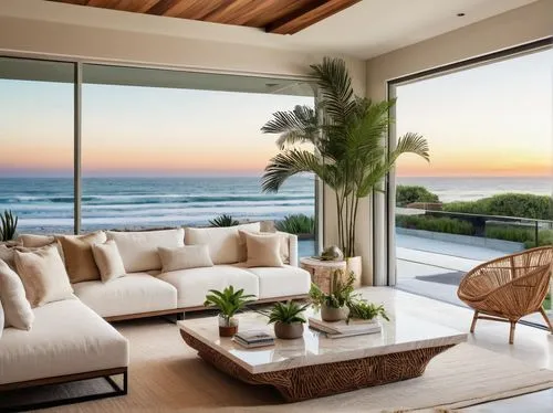 oceanfront,beach house,oceanview,ocean view,luxury home interior,beachfront,beachhouse,modern living room,penthouses,seaside view,sunroom,window with sea view,plettenberg,fresnaye,luxury property,umhlanga,living room,beautiful home,beach view,contemporary decor,Illustration,Realistic Fantasy,Realistic Fantasy 17