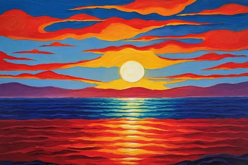 coast sunset,sun,sun and sea,sunset,seascape,el mar,sol,aegean sea,layer of the sun,rising sun,mediterranean sea,sunset beach,mountain sunrise,3-fold sun,khokhloma painting,indigenous painting,sea landscape,oil on canvas,sea,osaka bay,Art,Classical Oil Painting,Classical Oil Painting 30