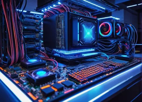 sli,graphic card,pc,cpu,fractal design,computer graphic,gpu,computer art,vega,motherboard,red blue wallpaper,rgb,computerized,xfx,3d render,pci,computer workstation,gigabyte,4k wallpaper 1920x1080,4k wallpaper,Illustration,Realistic Fantasy,Realistic Fantasy 24