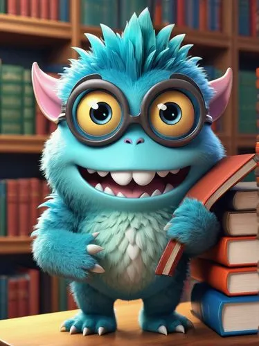 sulley,furby,reading owl,moji,beebo,sendak,grubba,furbies,boobook owl,cute cartoon character,sully,alberty,gizmo,bookstar,pip,bibliowicz,bookwalter,wasowski,chua,stitch,Unique,3D,3D Character