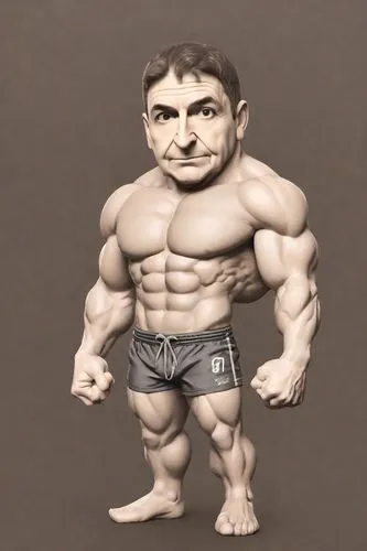 Hombre 55 años, logotipo, funko, gimnasio ,3d figure,bodybuilder,body building,muscle man,3d model,body-building,bodybuilding,strongman,actionfigure,3d man,action figure,game figure,zuccotto,miniature