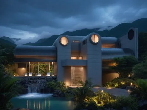 amanresorts,modern house,house in the mountains,tropical house,dunes house,luxury home,luxury property,modern architecture,3d rendering,dreamhouse,house in mountains,mansions,beautiful home,pool house,holiday villa,futuristic architecture,asian architecture,fresnaye,cottars,hacienda,Photography,General,Realistic