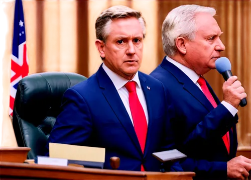 Government building, parliament house, classical architecture, pillars, statues, national flag, suited politicians, microphones, desks, documents, serious facial expressions, gavel in hand, voting pro