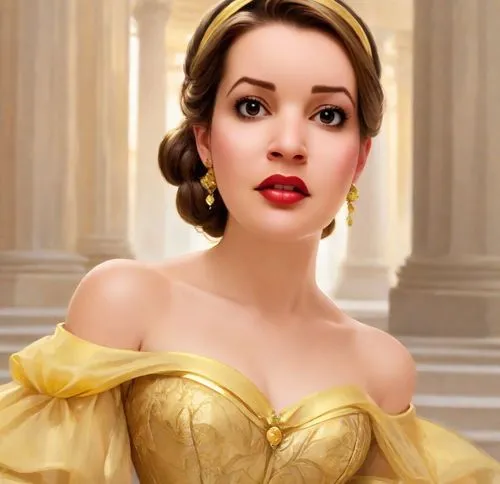 princess sofia,princess anna,cinderella,snow white,princess,ball gown,doll's facial features,debutante,disney character,madeleine,disney,a princess,miss circassian,tiana,barbie doll,quinceanera dresses,hollywood actress,vanity fair,fairy tale character,elenor power,Digital Art,Classicism