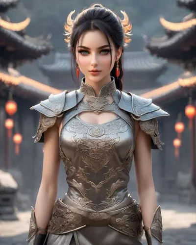 female warrior,diaochan,mulan,xixia,dianbai,tianxia,Photography,Realistic