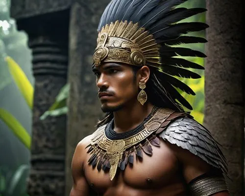 aztec,incas,putra,headdress,indian headdress,maori,inca,pharaoh,balinese,tribal chief,ancient people,artemis temple,black warrior,pharaonic,aztecs,feather headdress,horus,male character,ancient egyptian,ancient costume,Photography,Fashion Photography,Fashion Photography 08