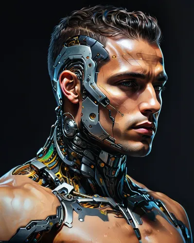 cyborg,biomechanical,cybernetics,cyberpunk,3d man,humanoid,chainlink,robotic,wearables,maori,shaman,leonardo,harnessed,cyber,exoskeleton,world digital painting,artificial intelligence,alien warrior,streampunk,sci fiction illustration,Photography,General,Natural