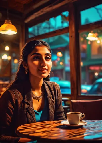 woman at cafe,woman drinking coffee,women at cafe,masala chai,woman sitting,girl sitting,indian woman,barista,chetna sabharwal,portrait photography,indian girl,coffee background,kamini kusum,indian filter coffee,portrait photographers,woman thinking,the coffee shop,kamini,coffee shop,the girl at the station,Conceptual Art,Fantasy,Fantasy 21