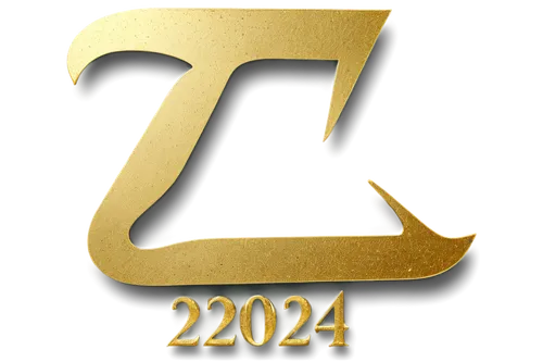 Golden font, numbers 20, 2, 4, metallic texture, reflective surface, luxury feel, ornate details, serif font style, centered composition, low-angle view, dramatic lighting, high contrast, cinematic mo