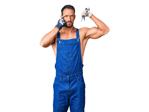 repairman,man holding gun and light,seamico,tradesman,janitor,utilityman,autoworker,handyman,arvinmeritor,handymen,repairmen,millworker,overalls,pipefitter,phred,warehouseman,machinist,dungarees,mechanic,worker,Art,Artistic Painting,Artistic Painting 35