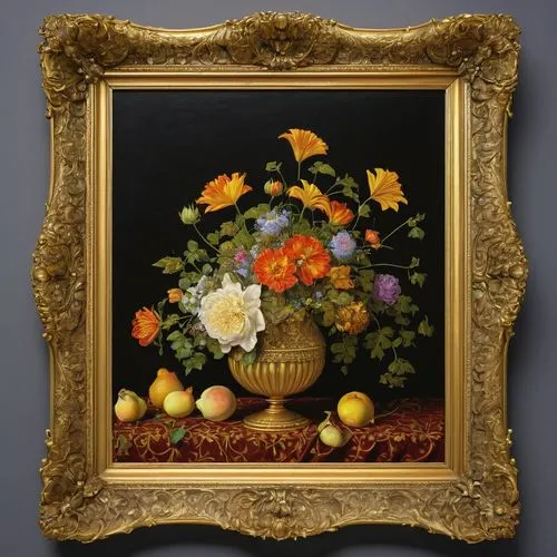 basket with flowers,floral frame,floral arrangement,sunflowers in vase,floral ornament,decorative frame,Art,Artistic Painting,Artistic Painting 04