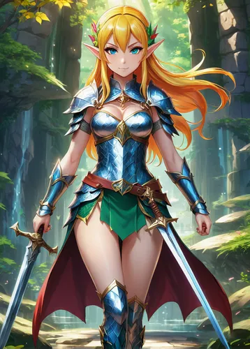 elza,nami,female warrior,goddess of justice,meteora,fantasy warrior,yang,sword lily,ashitaba,bastei,fantasy woman,alibaba,minerva,cg artwork,swordswoman,eufiliya,erika,tiki,celtic queen,rusalka,Illustration,Japanese style,Japanese Style 03