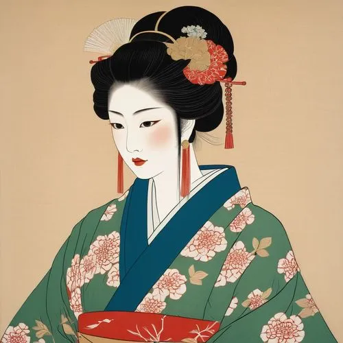 uemura,geiko,maiko,geisha girl,geisha,geishas,Illustration,Paper based,Paper Based 21