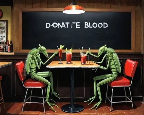 Get one FREE Bloody Mary drink!,calling all mosquitoes, donate blood and receive a free bloody mary!,zorak,kodos,squidbillies,mantids,donors,carnivorans