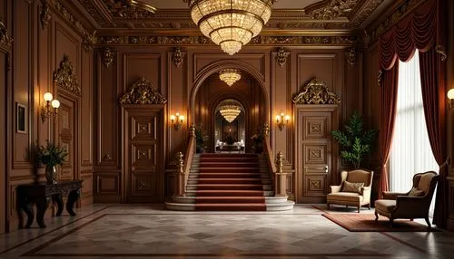 hallway,ornate room,royal interior,victorian room,entrance hall,corridor,ritzau,corridors,enfilade,hotel hall,ballroom,cochere,foyer,victorian,europe palace,interior decor,staircase,hallway space,grand hotel,interiors