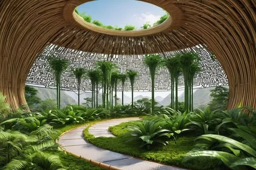 earthship,biopiracy,biospheres,biomes,biodome,ecotopia,ecovillages,flower dome,amazonica,plant tunnel,biome,futuristic landscape,tunnel of plants,greenhouse,philodendrons,biosphere,arcology,botanischer,microhabitats,ecovillage,Photography,Artistic Photography,Artistic Photography 13