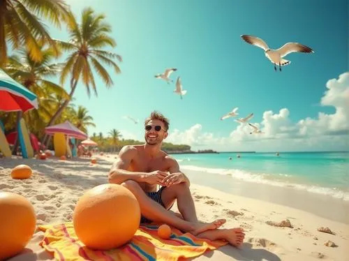 holding a coconut,coconuts on the beach,coconuts,vacationer,margaritaville,sunwing,cayard,varadero,aruba,giroux,kalkbrenner,maslowski,beachcomber,tropico,coconut perfume,carribean,vacansoleil,king coconut,haulover,erlend,Photography,General,Realistic