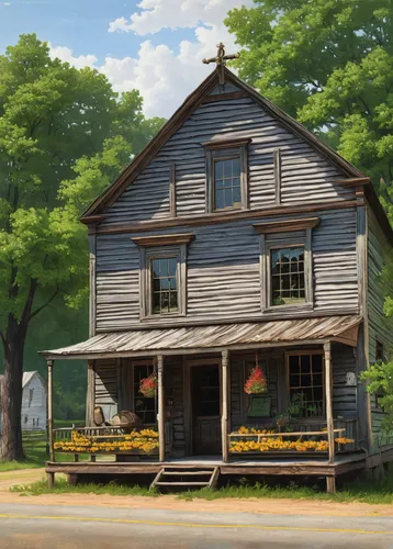 country cottage,country house,wooden house,farmhouse,farmstead,farm house,flower shop,little house,summer cottage,old home,house painting,red barn,old house,old town house,new england style house,small house,wooden houses,apartment house,traditional house,rustic,Art,Classical Oil Painting,Classical Oil Painting 24