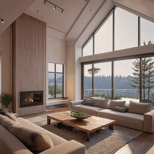 modern living room,living room,wooden windows,interior modern design,fire place,livingroom,bonus room,modern decor,luxury home interior,family room,penthouse apartment,wood window,beautiful home,conte