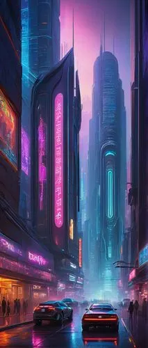 cyberpunk,cybercity,cybertown,futuristic landscape,bladerunner,fantasy city,cityscape,colorful city,guangzhou,futuristic,shanghai,metropolis,polara,autopia,futurist,cyberworld,cyberscene,synth,neon arrows,harbour city,Illustration,Retro,Retro 07