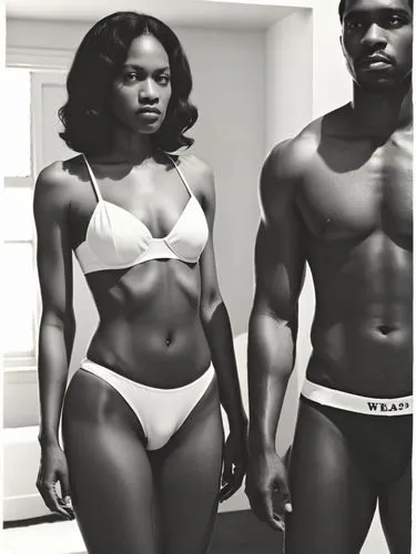 black couple,black models,hardbodies,bodybuilders,iyanya,workout icons,Photography,Black and white photography,Black and White Photography 05