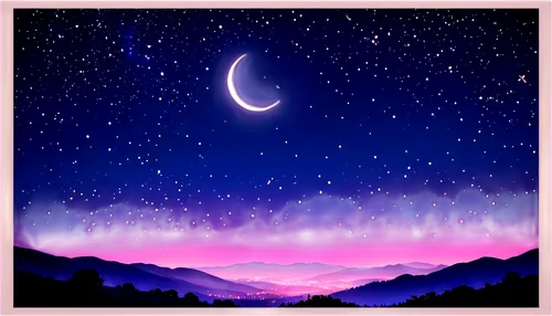 moon and star background,crescent moon,purple moon,night sky,dusk background,nacht,nightsky,purple,purple landscape,light purple,wavelength,the night sky,purple wallpaper,ratri,starclan,twiliight,night stars,hanging moon,nightshades,twilights,Conceptual Art,Fantasy,Fantasy 31