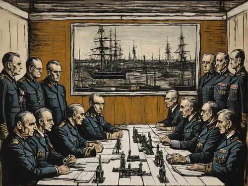 board room,boardroom,naval architecture,usn,the conference,sloop-of-war,sailors,full-rigged ship,military organization,conference room table,three masted,conference table,east indiaman,training ship,naval officer,officers,jury,troopship,orders of the russian empire,admiral von tromp,Art,Artistic Painting,Artistic Painting 01