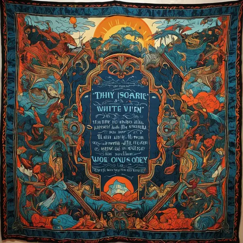 A tapestry with witty one-liners and puns as a backdrop,torah,tapestry,mantra om,stage curtain,motifs of blue stars,liberty cotton,prayer rug,mitzvah,guest towel,theater curtain,1905,1906,souvenir,192