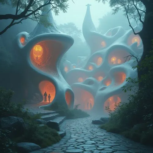 mushroom landscape,mushroom island,biospheres,forest mushroom,cloud mushroom,futuristic landscape,fantasy landscape,fairy forest,infusoria,alien world,tree mushroom,fungal science,azathoth,mycelial,forest mushrooms,mushrooms,philodendrons,nidularium,fantasy picture,fairy world,Photography,General,Realistic