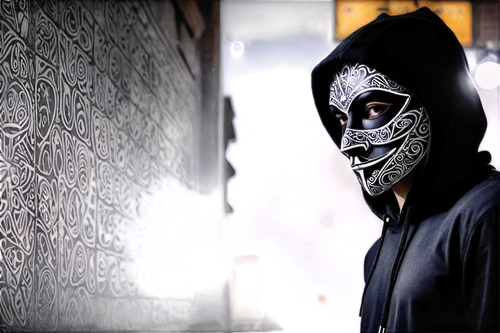 ski mask,day of the dead frame,masked man,balaclava,ffp2 mask,mascarita,esham,achmed,anonymous mask,ghostface,skelemani,with the mask,darkman,hopsin,rendel,nightmask,masked,unmask,slasher,mask,Illustration,Black and White,Black and White 11