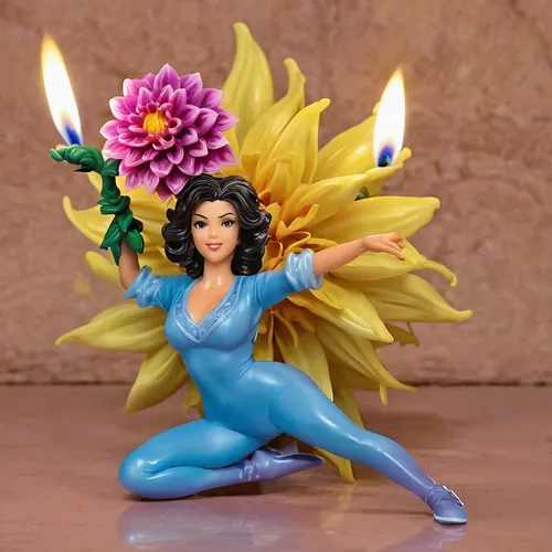 hula,lotus with hands,figurine,flower fairy,3d figure,bjork,actionfigure,blue chrysanthemum,vax figure,fantasy woman,rosa 'the fairy,fantasia,goddess of justice,widow flower,celestial chrysanthemum,lyzz flowers,firedancer,christmas figure,smurf figure,action figure,Unique,3D,Garage Kits