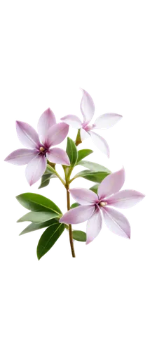 Lilac flower, delicate petals, light purple color, soft gentle shape, intricate details, white center, thin stem, green leaves, natural texture, morning dew, soft sunlight, close-up shot, shallow dept