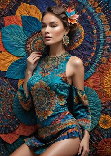 flamenca,kimono fabric,filipiniana,caftan,ethnic design,megamendung batik pattern,batik design,boho art style,kebaya,batik,kaftan,missoni,hippie fabric,blue floral,great prints philippines,guelaguetza,sebatik,colorful floral,bohemian art,caftans,Illustration,Realistic Fantasy,Realistic Fantasy 30