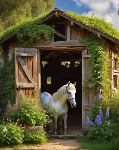 horse stable,shire horse,gypsy horse,equine,horse barn,haflinger,a white horse,dream horse,pony farm,hay horse,albino horse,garden shed,horse supplies,white horse,beautiful horses,draft horse,horse free,painted horse,belgian horse,horse grooming,Conceptual Art,Oil color,Oil Color 19