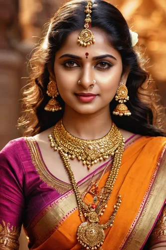 Debi durga,anushka shetty,sari,jaya,lakshmi,indian bride,radha,indian woman,indian girl,pooja,tamil culture,gold ornaments,east indian,nityakalyani,humita,saree,ramayan,hindu,tarhana,dowries,golden we